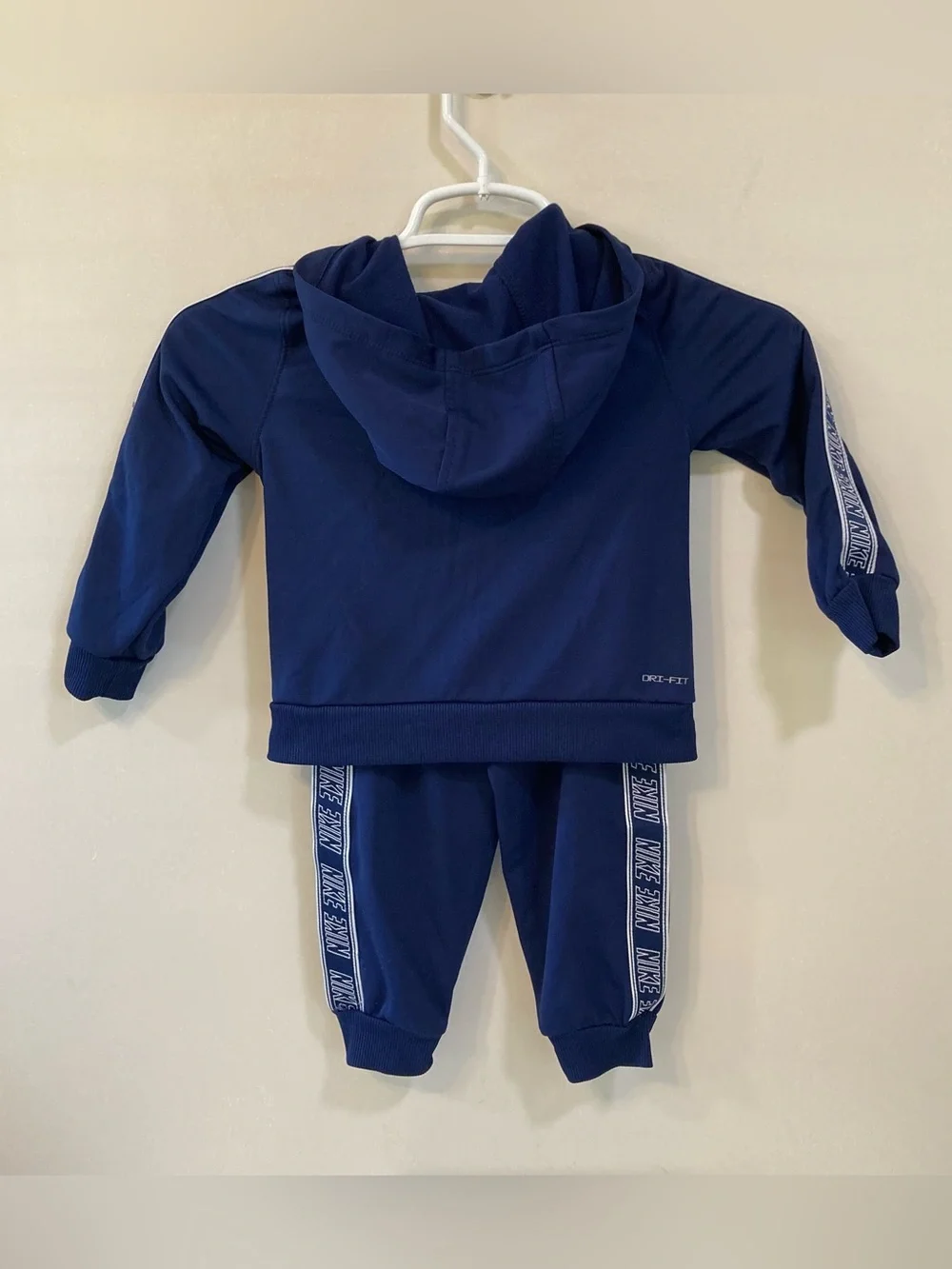 Nike Kids Hooded FZ Propus Taping Tracksuit Sz 3T Navy Dri-Fit Jogging Set